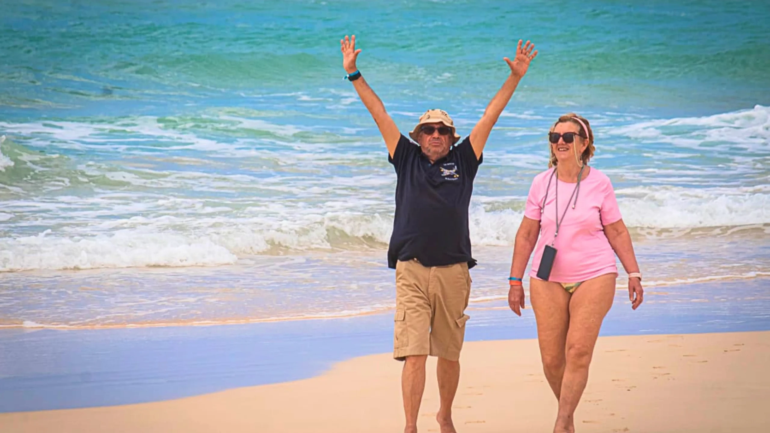 Happy exploring the beautifull beach